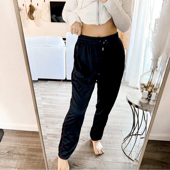 Abercrombie & Fitch Pants - Abercrombie & Fitch Navy Blue Silky Drawstring Joggers Size Small